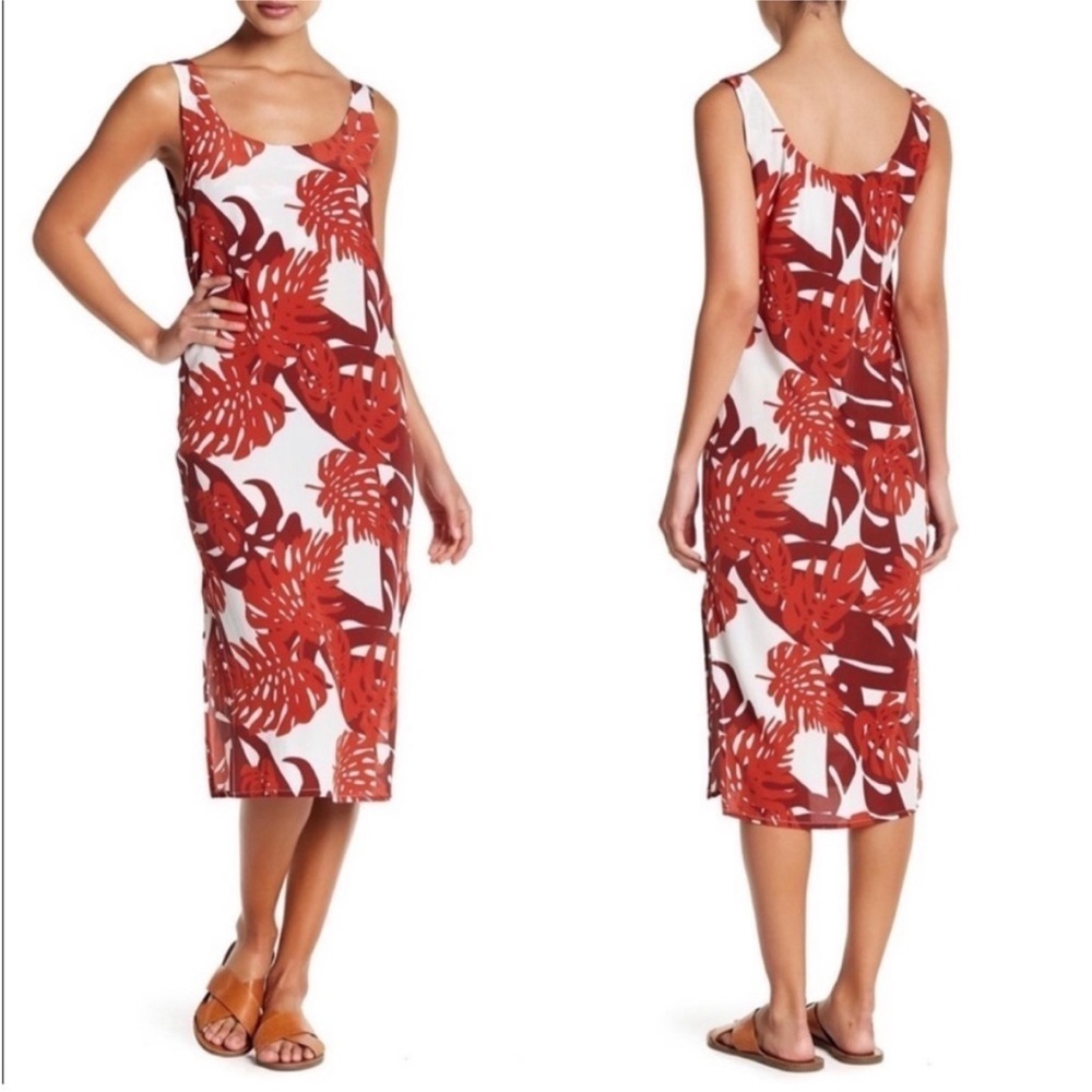 Mikoh Silk Midi Slip Dress Size Medium NWT